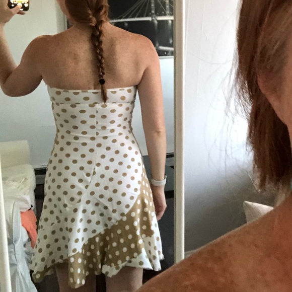 Strapless print dress - Picture 4 of 5